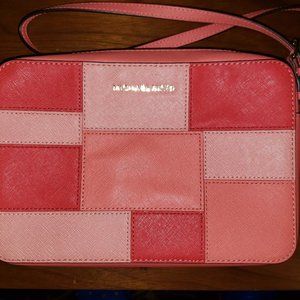 Michael Kors Pink Leather Shoulder Crossbody Bag Purse